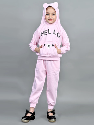 Aggarwalsales Baby Boys & Baby Girls Casual Sweatshirt Track Pants(Pink)