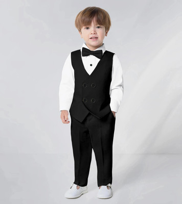 BELIEVED WORTH’S Boys Party(Festive) Jacket Pant(BLACK)