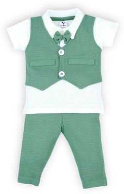 Macitoz Baby Boys Party(Festive) T-shirt Pant(Loden Frost)