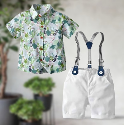 Vora Baby Boys & Baby Girls Party(Festive) Shirt Shorts(Print)