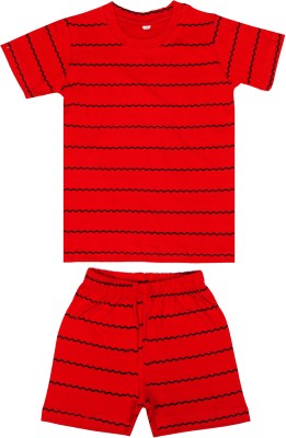 MYO Boys & Girls Casual T-shirt Shorts(Red1)