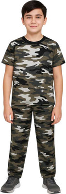 CoolTees4U Boys & Girls Casual T-shirt Track Pants(Multicolor)