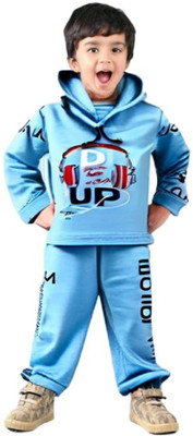 Maya Bookkey Baby Boys Party(Festive) Sweatshirt Pyjama(Fabric Sky)