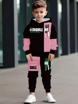 DRUZZEE Baby Boys & Baby Girls Casual T-shirt Track Pants(BABYPINK)