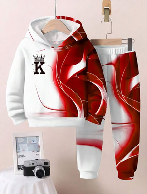 ELPIXIE FASHION Baby Boys & Baby Girls Party(Festive) Sweatshirt Track Pants(RED)