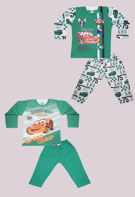 Macho Kid's Fashion Baby Boys & Baby Girls Casual T-shirt Pyjama(Green)
