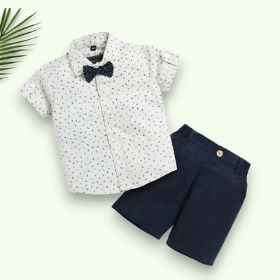 StyleDust Baby Boys & Baby Girls Casual Shirt Shorts(1002_PISTA)