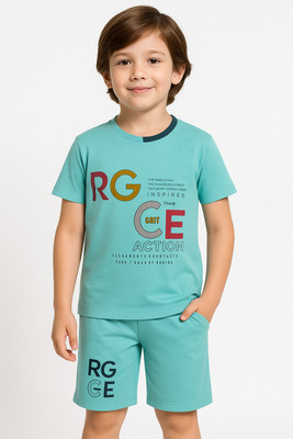 Dixxyt Baby Boys & Baby Girls Casual T-shirt Shorts(Green)
