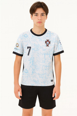 BUGOAT Boys & Girls Casual T-shirt Shorts(Blue)