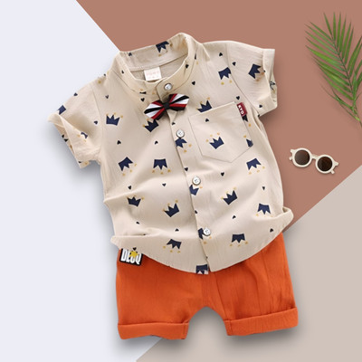 WinsKart Baby Boys & Baby Girls Party(Festive) Shirt Shorts(ROYALTAJ_CHIKU_FANTA)