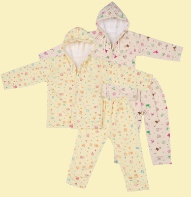 Fame Hype Baby Boys & Baby Girls Casual Sweatshirt Pyjama(Multicolor)