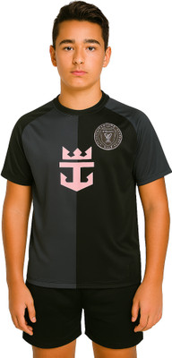 BUGOAT Boys & Girls Casual T-shirt Shorts(Black)