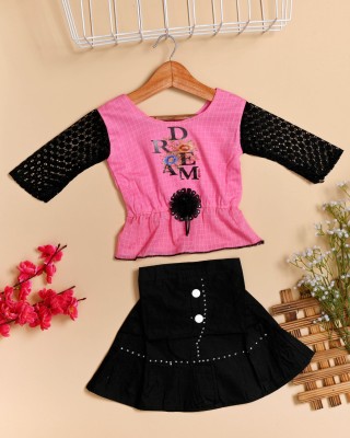 AGNIV Girls Casual Top Skirt(pink)