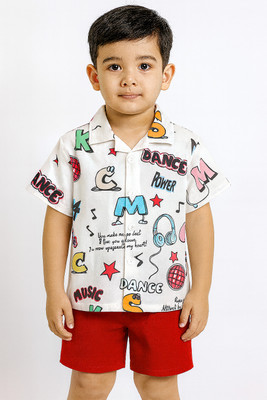 Maitri Fashion Boys Party(Festive) Shirt Shorts(Multi COLOR)