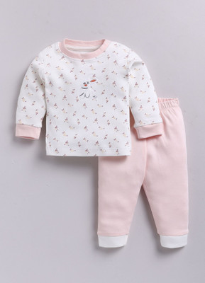 Smart Baby Baby Boys Casual T-shirt Pyjama(Blue, Melange)