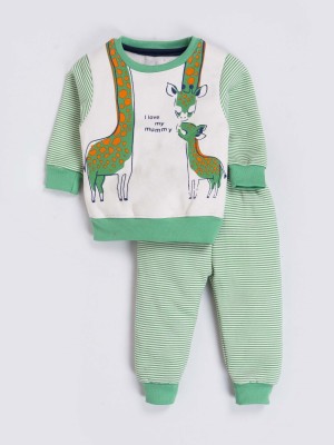 Ocyan Baby Boys & Baby Girls Casual Sweatshirt Trouser(GreenStripe)