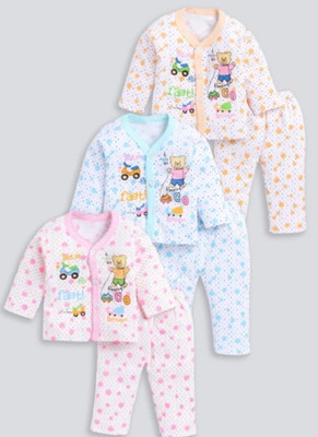 Vfirst Baby Boys & Baby Girls Casual Shirt Pyjama(Multicolor)