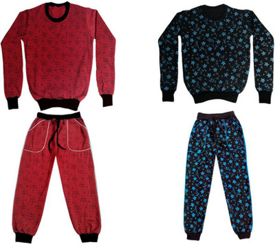 Indistar Girls Casual Sweatshirt Track Pants(Multicolor)