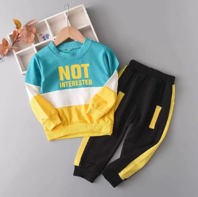 Mayneisha Baby Boys & Baby Girls Casual Sweatshirt Track Suit(Not-Green)
