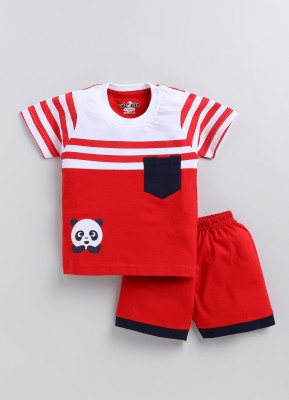 CUTOPIES Baby Boys & Baby Girls Casual T-shirt Shorts(RED)