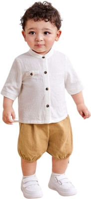 RIYANSHI Boys Casual Shirt Shorts(Multicolor)