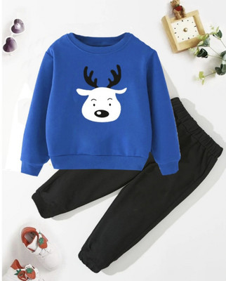 Smart Colors Baby Boys & Baby Girls Casual Sweatshirt Pant(Royal Blue)