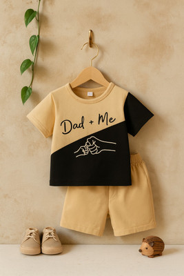 Cchoice Baby Boys Party(Festive) T-shirt Pant(Brown)