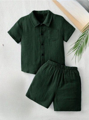 Bhagyashree Baby Boys & Baby Girls Casual Skirt Shorts(Dark Green)