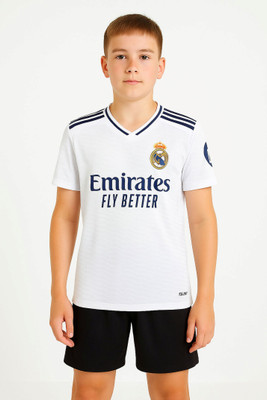 Ryze Boys & Girls Casual T-shirt Shorts(White)