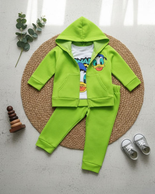 Sufi Dresses Baby Boys & Baby Girls Donald Casual Sweatshirt T-shirt, Track Pants(Multicolor)