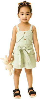 MiniMighty Baby Girls Casual T-shirt Shorts(VARIYARI)