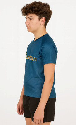 BUGOAT Boys & Girls Casual T-shirt Shorts(Blue)
