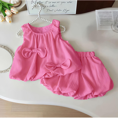 JG JHILIK GARMENTS Baby Girls Casual Dress Shorts(Pink)