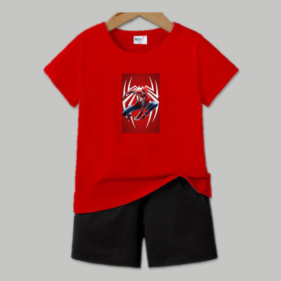 HouseOfCommon Baby Boys & Baby Girls Casual T-shirt Shorts(NAVY+NAVY)