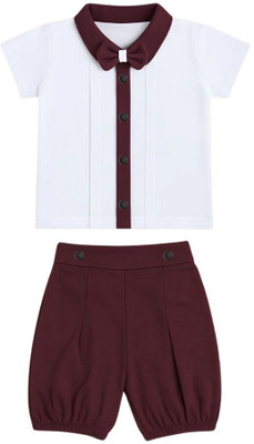 TBM Baby Boys Casual T-shirt Shorts(WINE)