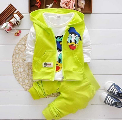ZAFROONKIDZE Baby Boys & Baby Girls Dora Party(Festive) Jacket Pant(GREEN)