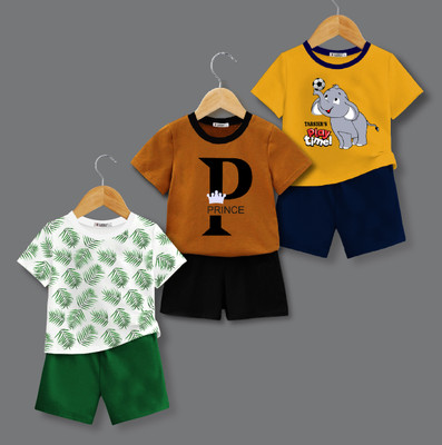 tarsier Baby Boys & Baby Girls Casual T-shirt Shorts(PRICE_LEAF_ELEPHANT_PC3)
