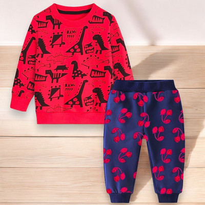 DODODEEKIDS COLLECTION Baby Boys & Baby Girls Casual Sweatshirt Track Pants(Multicolor)