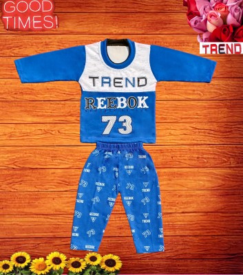 Trend Fashion Baby Boys & Baby Girls Casual T-shirt Pant(MULTI COLOR)