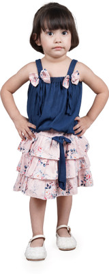 goofy style Girls Party(Festive) Top Skirt(blue)