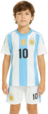 BUGOAT Boys & Girls Casual T-shirt Shorts(Blue)