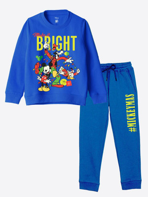 Yk Boys & Girls Casual Sweatshirt Jegging(Blue)