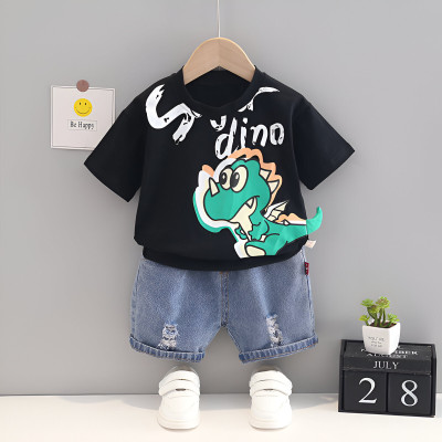Googogaaga Baby Boys Casual T-shirt Shorts(Black)