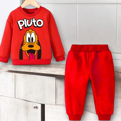 toystshirt Baby Boys & Baby Girls Casual Sweatshirt Pant(Red)