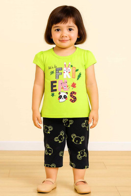 CHILD STORE Baby Boys & Baby Girls Casual Top Trouser(GREEN)
