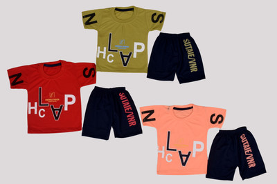 MA GROUPS OF CREATION Baby Boys Casual T-shirt Capri(MULTICOLOR)