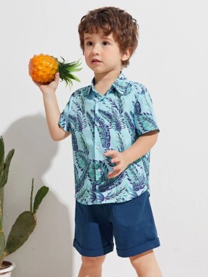 THIYARA TEX Baby Boys & Baby Girls Jungle Book Party(Festive) Shirt Shorts(SKY)