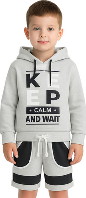 cafer Boys & Girls Casual Sweatshirt Trouser(GREY)