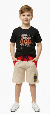 VG Baby Boys Winnie the Pooh Casual T-shirt Shorts(MULTICOLOR)