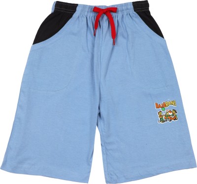 SURYA MAX Short For Boys Casual Printed Polycotton(Blue, Pack of 1)